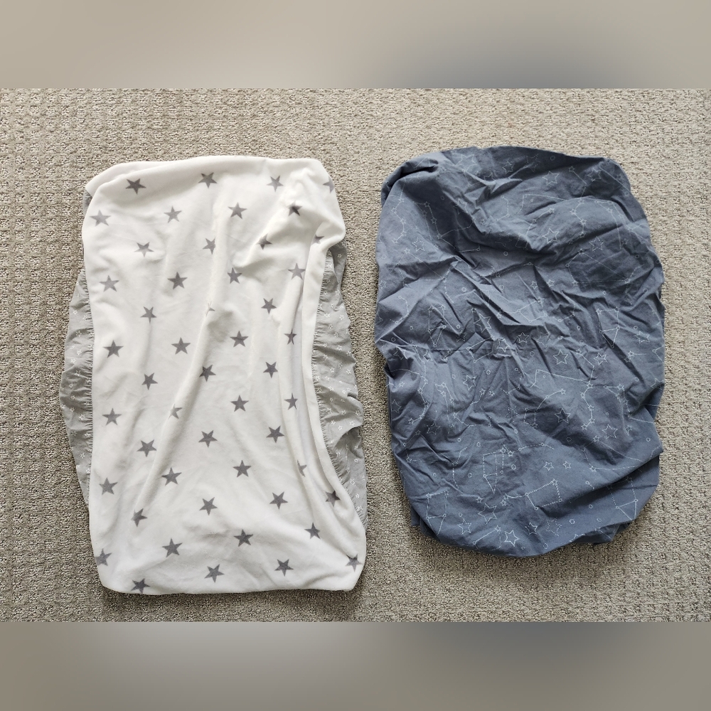 Baby‎ Changing Pad Cover | Outer Space constellation stars | bundle of 2